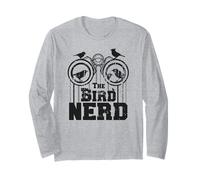 The Bird Nerd Birding Birdwatcher, Meme sull'osservazione degli Uccelli su Twitch Maglia a Manica