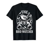 The Bird Watcher - Uccello Vintage con binocolo Maglietta