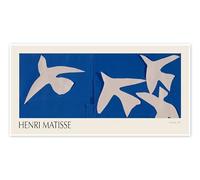 The Birds, 1947 Poster di Henri Matisse 80 x 40 cm Blu Quadri Decorazione per pareti