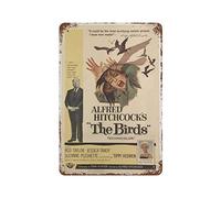 The Birds Alfred Hitchcock Movie Targa in metallo vintage Pub Club Cafe Bar Decorazione artistica da parete poster retrò 30 x 20 cm