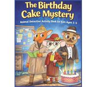The Birthday Cake Mystery: Animal Detective Activity Book for Kids Ages 3-5 | Mazes, Coloring, Dot-to-Dot, Tracing & Fun Puzzle Games