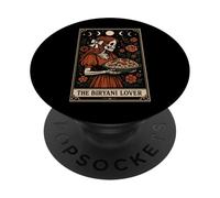 The Biryani Lover Indian Food Tarocchi Carta Scheletro Strega PopSockets PopGrip Adesivo