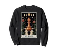 The Bishop Chess Player Master Tarocchi Witchy Moon Felpa