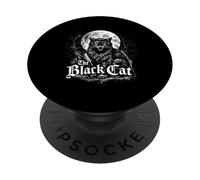 The Black Cat Gothic Vintage Horror Design PopSockets PopGrip Adesivo