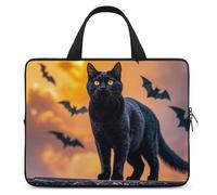 The Black Cat is Pacing on The Roof - Custodia protettiva per computer portatile da 13 pollici, per viaggi d'affari o tablet