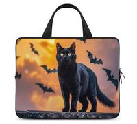 The Black Cat is Pacing on The Roof - Custodia protettiva per computer portatile da 15 pollici, per viaggi d'affari o tablet