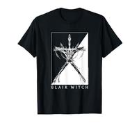 The Blair Witch Project Black And White Stick Figure Horror Maglietta