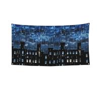 The Blue Binary Printing Christmas Halloween Party Banner Durable Hanging Decor Adatto per Home Garden Bar Decorazioni