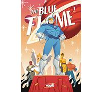 The Blue Flame #1 Cover B by Yoshi Yoshitani sleeved with our Rated Comics Acrylic Backer