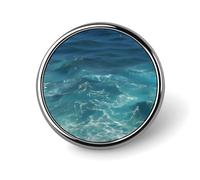 The Blue Sea Distintivo Rotondo Carino Smalto Spilla Spilla Spilla Personalizzata Abbigliamento Decorazione Unisex Porta Badge Cappelli Borse Camicie Decor