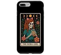 The Boba Girl Bubble Tea Milk Tea Tarocchi Witchy Moon Custodia per iPhone 7 Plus/8 Plus