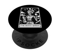 The Bocce Queen Bocce Ball Player Tarocchi Witchy Moon PopSockets PopGrip Adesivo