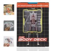 The Body Deck,Carte da gioco educative con immagine 3D,Carte da gioco di anatomia umana trasparenti,Body Deck per giochi magici,Mazzo di carte, Carte Pla/ying personalizzate, modello di organo umano