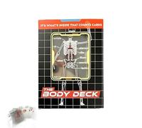 The Body Deck, Carte da gioco educative con immagini 3D, Il poker for giochi di magia, Divertenti carte da gioco trasparenti con anatomia umana, for collezionisti di carte e appassionati di anatomia.(