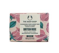 The Body Shop British Rose Cleansing Bar sapone solido per corpo e viso 100 g