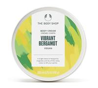 The Body Shop Vibrant Bergamot Crema per il corpo vegana Balsamo nutriente per tutti i tipi di pelle, antiaderente, idratante 96% ingredienti naturali, con burro di karitè, 200 ml
