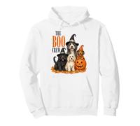 The Boo Crew Halloween Dogs Pumpkin Witch Hat Felpa con Cappuccio