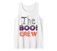 The Boo Crew Halloween Uomini Donne Divertenti Amici Ragazze Ragazzi Canotta