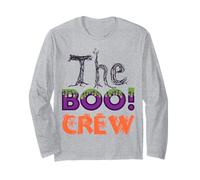 The Boo Crew Halloween Uomini Donne Divertenti Amici Ragazze Ragazzi Maglia a Manica