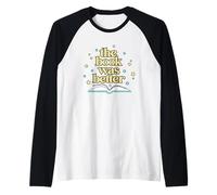 The Book Was Better with Stars Maglia con Maniche Raglan