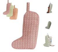 The Boot Bag Of Your Dreams Quilted Portable Tall Boot Storage Organizer with Handle - Dust Proof Travel Shoe Protector Bags for Scuff-Free Cowboy Boots. (Pink)