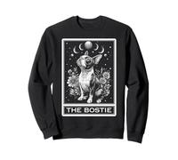The Bostie Boston Terrier Dog Tarocchi Witchy Moon Felpa