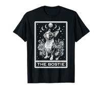 The Bostie Boston Terrier Dog Tarocchi Witchy Moon Maglietta