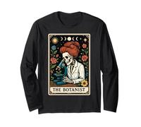 The Botanist Botanist Botanical Gardening Plant Tarocchi Witchy Moon Maglia a Manica