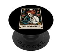 The Botanist Botanist Botanical Gardening Plant Tarocchi Witchy Moon PopSockets PopGrip Adesivo