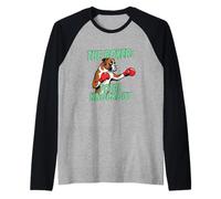 The Boxer Total Knockout Boxe Dog Boxer Maglia con Maniche Raglan