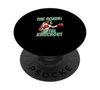 The Boxer Total Knockout Boxe Dog Boxer PopSockets PopGrip Adesivo
