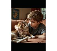 The boy and his favorite cat