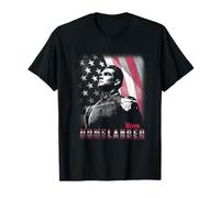The Boys Patriotic Homelander American Flag Background Maglietta