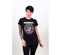 Bravado! Designs Maglietta Ramones Seal – Manica corta Donna Nero M