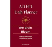 The Brain Bloom | ADHD Daily Planner: Mind Garden, Brain Dump & Dopamine Menu | Personalized Energy & Focus Tracker for Women | Red Peony