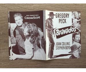 The Bravados Gregory Peck, Joan Collins, Stephen Boyd 1958 programma cinemato...
