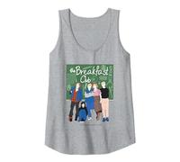 The Breakfast Club 40th Anniversary Chalkboard Canotta, Donna, Grigio Melange, L