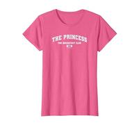The Breakfast Club The Princess Collegiate Maglietta, Donna, Rosa mélange, L
