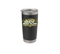 The Brew Must Flow Kombucha SCOBY Brewer Gift Bicchiere termico in acciaio inox doppia parete