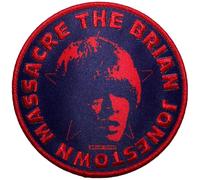 The Brian Jonestown Massacre Circle Face Navy Blu Woven Patch Size One Size