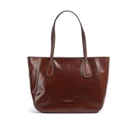 The Bridge Maddalena Borsa shopper marrone, pelle di vacchetta finemente grana, donna
