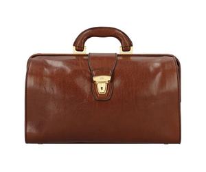 The Bridge Today Business Doctor Case in pelle 37 cm marrone
