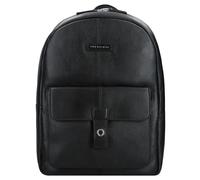 The Bridge Zaino Medio Business linea Biagio in Pelle Nero Unisex Uomo Spallacci Regolabili Tasca Interna Porta Notebook