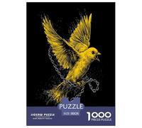 The Bright Yellow Bird Puzzle Impossible 1000Pcs Animal Decorazione Per La Casa. Giochi Rilassamento E Intelligence Per Adulti E Ragazzi Da 14 Anni 38x26cm/1000pcs