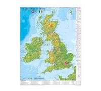 The British Isles and Ireland with UNESCO World Heritage Sites and National Parks (engl.), 68x98 cm, NEUE AUFLAGE