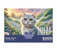 The British Shorthair Cat, Gioco Di Puzzle Da 1000 Pezzi, Design Colorato E Accattivante, Ideale Per Famiglie O Amici, Adatto Dagli 8 Anni, Pet, 38x26cm/1000pcs