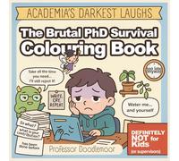The Brutal PhD Survival Colouring Book: Academia’s Darkest Laughs: A Relatable and Ridiculous Gift for PhD Students
