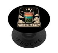 The Bubble Tea Boba Tea Milk Tea Tarocchi Witchy Moon PopSockets PopGrip Adesivo