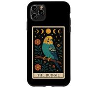 The Budgie Budgerigar Parrot Tarocco Carta Witchy Moon Custodia per iPhone 11 Pro Max