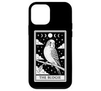 The Budgie Budgerigar Parrot Tarocco Carta Witchy Moon Custodia per iPhone 12 mini